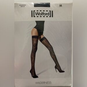 Wolford Black and Brown Animal Print Tights